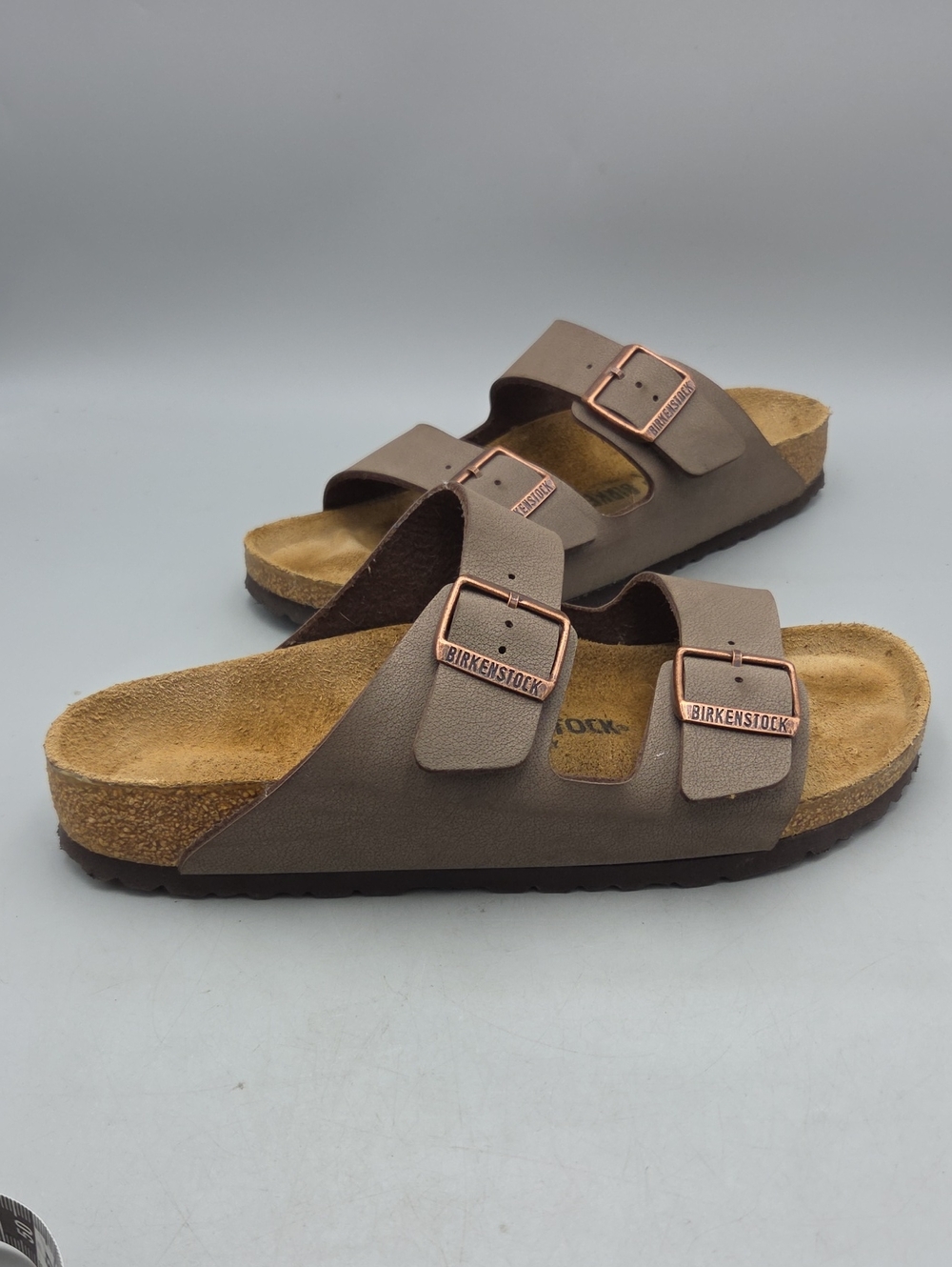 Birkenstock Arizona Birkibuc Mocha Brown Sandals Women 10